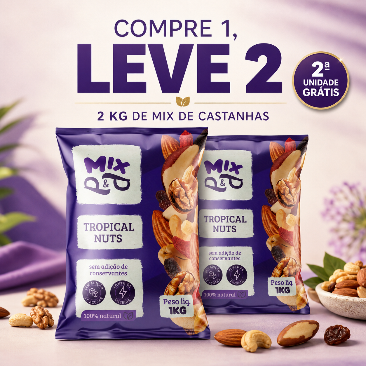 Mix de castanhas e frutas secas Tropical Nuts